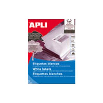 AGIPA Apli &eacute;tiquettes blanches permanentes 105,0 x 37,0 mm 500 feuilles