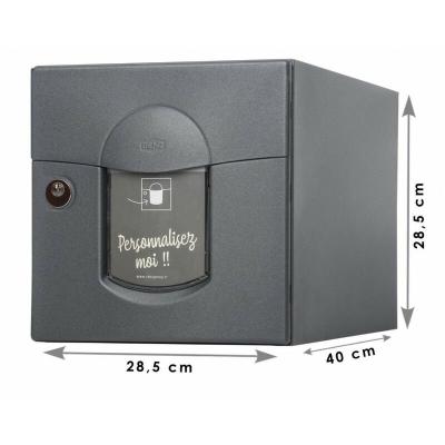 RENZ  - Boite aux lettres solea 2 portes gris anthracite