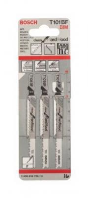 BOSCH  Lames de scie sauteuse T 101 BF Clean for Hard Wood