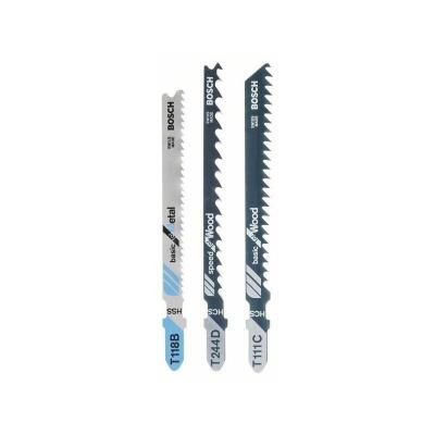 BOSCH  Accessories 2609256741 Lot de 3 lames de scie sauteuse