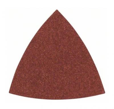 BOSCH Feuille abrasive 82 mm G120, RW, non perfor&eacute;, velcro - 5 pi&egrave;ces
