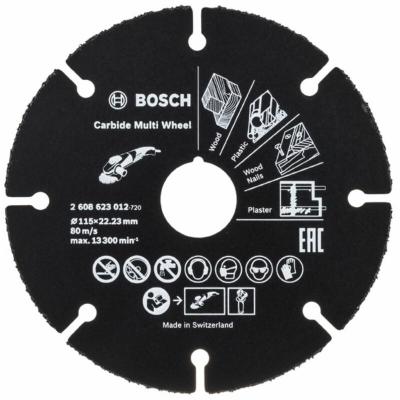 BOSCH  Disque &agrave; tron&ccedil;onner &agrave; rev&ecirc;tement en carbure - &Oslash; 115 mm