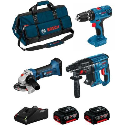 JG TODOTALADROS BOSCH Kit 18V BK304BAG (GBH 18V-21 GSB 18V-21 GWS 18-125 V-LI 2 x 4,0 Ah GAL18V-40 Sac)