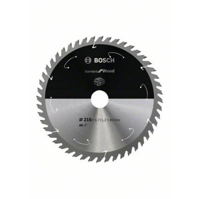 BOSCH  Lame de scie circulaire standard pour bois, 216x1.7 / 1.2x30, 48 dents