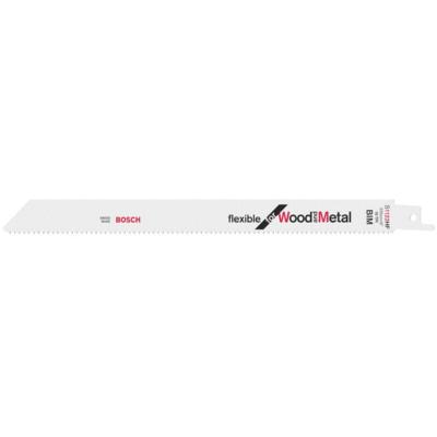 BOSCH Lot de 25 lames de scie sabre flexible for wood and metal 225x19x0,9 mm  2608657560