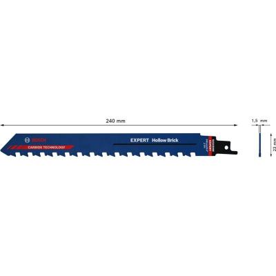  Bosch - 2608900416 Lame de scie sabre Expert 'Hollow Brick' s 1543 hm, 10 pcs.
