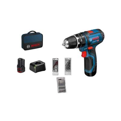 BOSCH Perceuse-visseuse avec des accesoires  GSB 10,8-2-LI 2x2,0Ah
