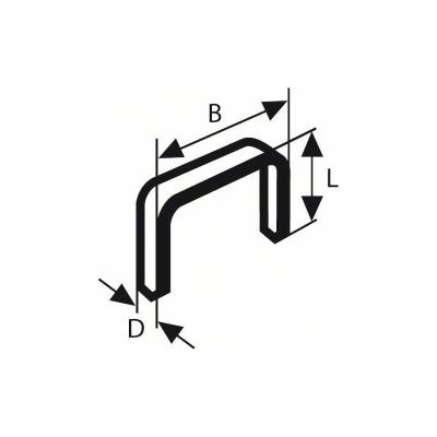 BOSCH  Accessories 2609200222 Agrafes 14 / 12,9 mm 1000 pi&egrave;ces Type 54