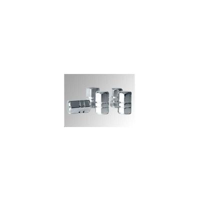EUFAB Lot De 5 Bouchons De Valve - Aluminium - Chrome