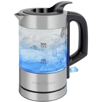 PROFICOOK Bouilloire &eacute;lectrique en verre 0,5l  pc-wks1228g