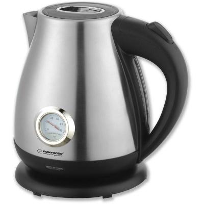 ESPERANZA Bouilloire Electrique avec Thermom&egrave;tre THAMES 1,7 L 2200W Inox