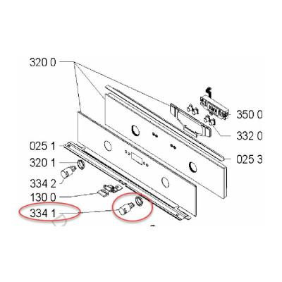 WHIRLPOOL Bouton droit pour four  481241279172