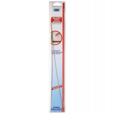 GEB  - 2 baguettes (argent 40%) de brasure tous m&eacute;taux