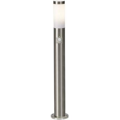 BRILLIANT Potelet avec d&eacute;tecteur ext&eacute;rieur e27 max 10W inox Chorus 