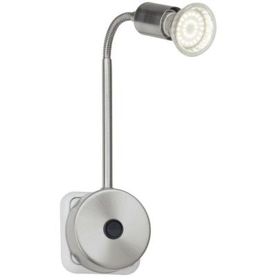 BRILLIANT Loona Lampe led pour prise secteur led GU10 3 w acier inoxydable R489121 - 