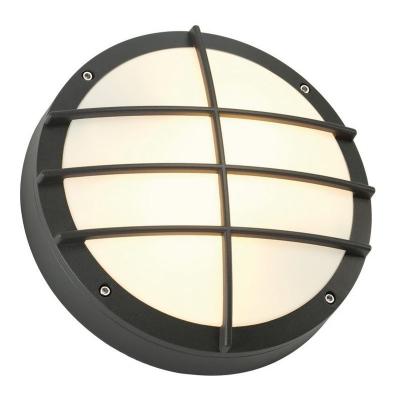 SLV Bulan grid applique, ronde, anthracite, e27, max. 2x 25w, diffuseur pv