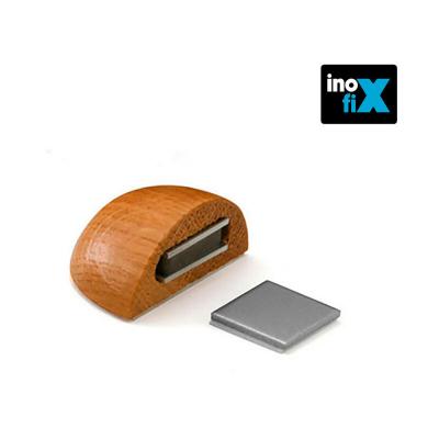 INOFIX But&eacute;e de porte/arr&ecirc;t magn&eacute;tique adh&eacute;sif Ch&ecirc;ne en Blister