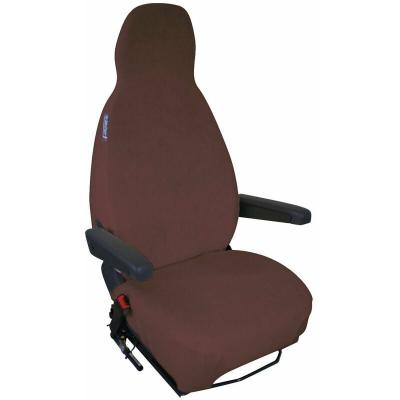  Housses de si&egrave;ge &eacute;ponge coton extensible Coloris - Chocolat
