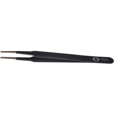 C.K  T2360D antistatique (ESD) Pince brucelle ESD 2a SA-ESD plate, ronde, fine 120 mm Y630651