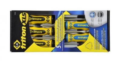 C.K  T4727 Tournevis Triton Xls Fente/Pz 5 Pi&egrave;ces