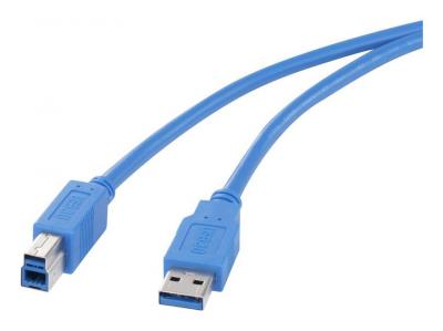 RENKFORCE  - C&acirc;ble USB - USB type A (M) pour USB Type B (M) - USB 3.0 - 1.8 m - bleu