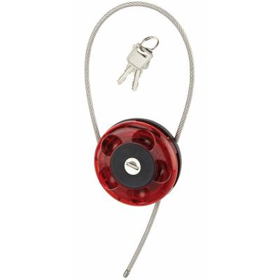 SERRURERIE DE PICARDIE  00871002 Cadenas &agrave; c&acirc;ble enrouleur 0,75 m 2 cl&eacute;s