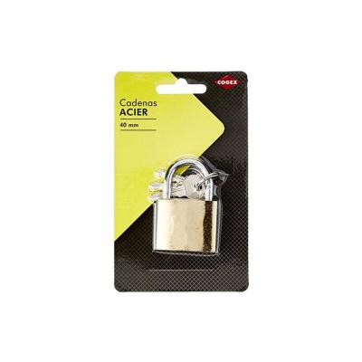 COGEX  80027 Cadenas Acier 40 mm, Dore