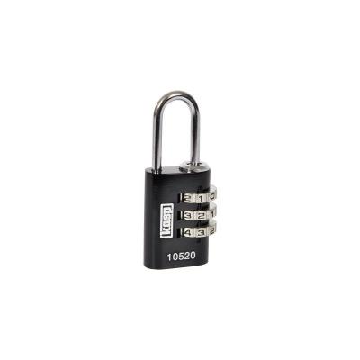 KASP Cadenas  K10520BLAD noir avec serrure &agrave; combinaison