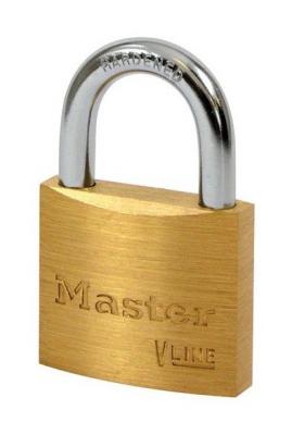MASTER LOCK  4140EUR Cadenas &agrave; Cl&eacute; en Laiton, Dor&eacute;, 6 x 4 x 1,3 cm