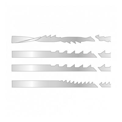 LEMAN Assortiment 12 Lames &agrave; Chantourner Bout Lisse  