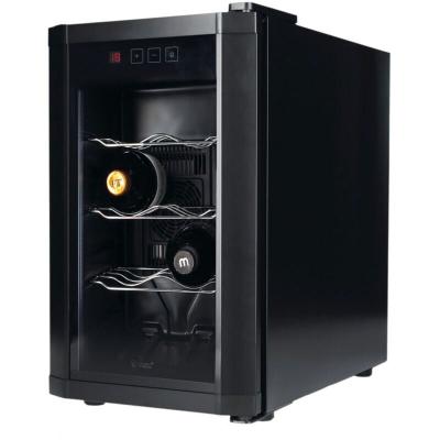 GSC Cave &agrave; vin de service 8 bouteilles Double Vitrage Ecran LED Tactile - Petite cave &agrave; vin 