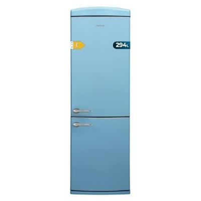 CECOTEC  R&eacute;frig&eacute;rateur r&eacute;tro Bolero CoolMarket Combi Origin 294+ Blue E