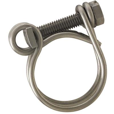 CENTRALE BRICO Boutt&eacute; IFG40 2 Colliers INOX 2 Fils Serrage 35/40 Tuyau &oslash;30, Argent