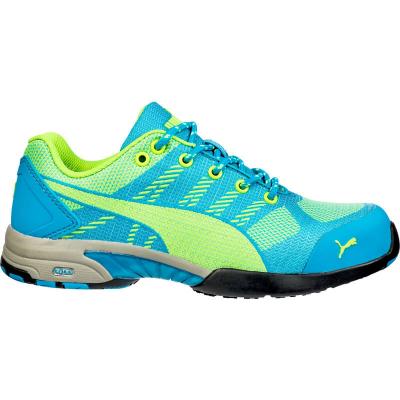 Baskets de s&eacute;curit&eacute; femme S1P HRO SRC Celerity Knit Blue Puma bleues