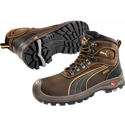 PUMA  Safety Bottes De s&eacute;curit&eacute; En Cuir Marron Sierra Nervada Mid