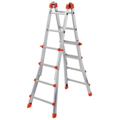GIERRE  Al002 4x4 Steps Multifunction Ladder Argent&eacute;