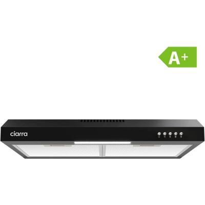 CIARRA  903bk60 hotte visi&egrave;re 60cm 220 m3/h led eclairage noir CBCB6903
