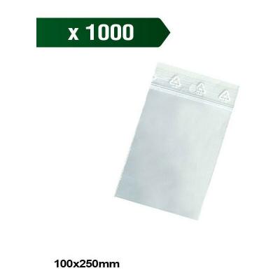  Bo&icirc;te de 1000 sachets zip 50&Acirc;&micro; 100x250mm