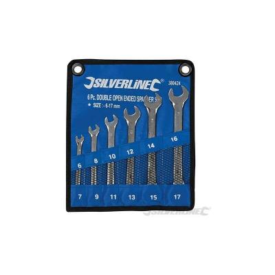 SILVERLINE Trousse de 6 cl&eacute;s &agrave; fourche doubles 