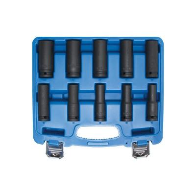 BGS Jeu de douilles &agrave; choc, six pans, profondes 12,5 mm (1/2"") 10 - 24 mm 10 pi&egrave;ces