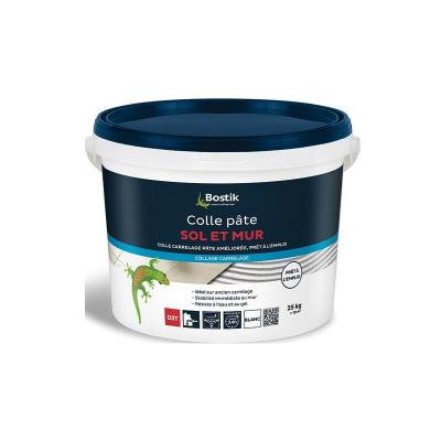 BOSTIK Colle &agrave; carrelage en p&acirc;te pour sol et mur D2T  25 kg