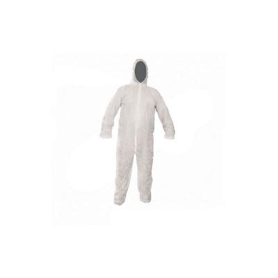 SILVERLINE  656617 Combinaison jetable blanche avec capuche L 128 cm