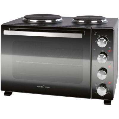 PROFICOOK Combin&eacute; four 32L et double plaques de cuission  PC-KK1302-Noir
