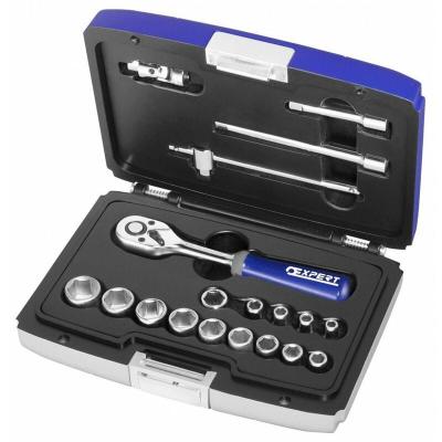 EXPERT Coffret de douilles et cliquet  by facom - 6 pans - 1/4 - 19 pcs - E030700