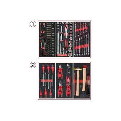 KS TOOLS Composition d'outils - Pour servante - 2 tiroirs - 114 pcs - 714.0114