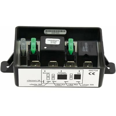 INOVTECH  - Coupleur s&eacute;parateur pour batteries de camping-car Mod&egrave;le - Coupleur 2 batteries 3 sorties