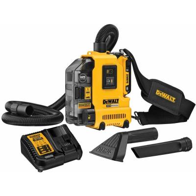 DEWALT  - Aspirateur portable XR 18V 2Ah Li-Ion Brushless d&eacute;bit d'air maxi 9 l/sec avec coffret TSTAK