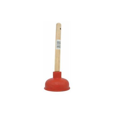 HEVA Ventouse d&eacute;gorgeoir simple - Manche en bois - Diam&egrave;tre 180 mm