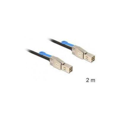 DELOCK  83395 c&acirc;ble Serial Attached SCSI (SAS) 2 m Noir