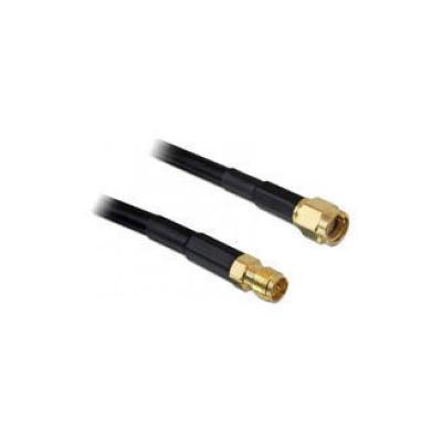 DELOCK Rallonge pour antenne WiFi 88430 [1x SMA m&acirc;le invers&eacute; - 1x SMA femelle invers&eacute;] 2.00 m noir